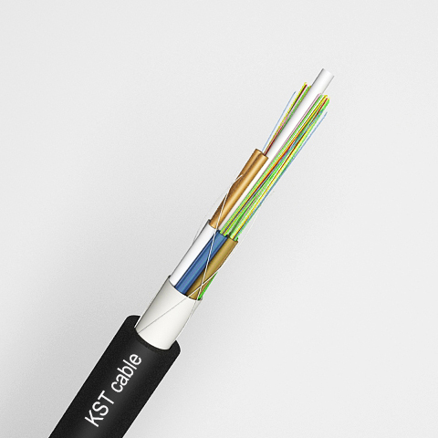Central Loose Tube Fiber Optic Cable With Two FRP Strengthen GYFXTY